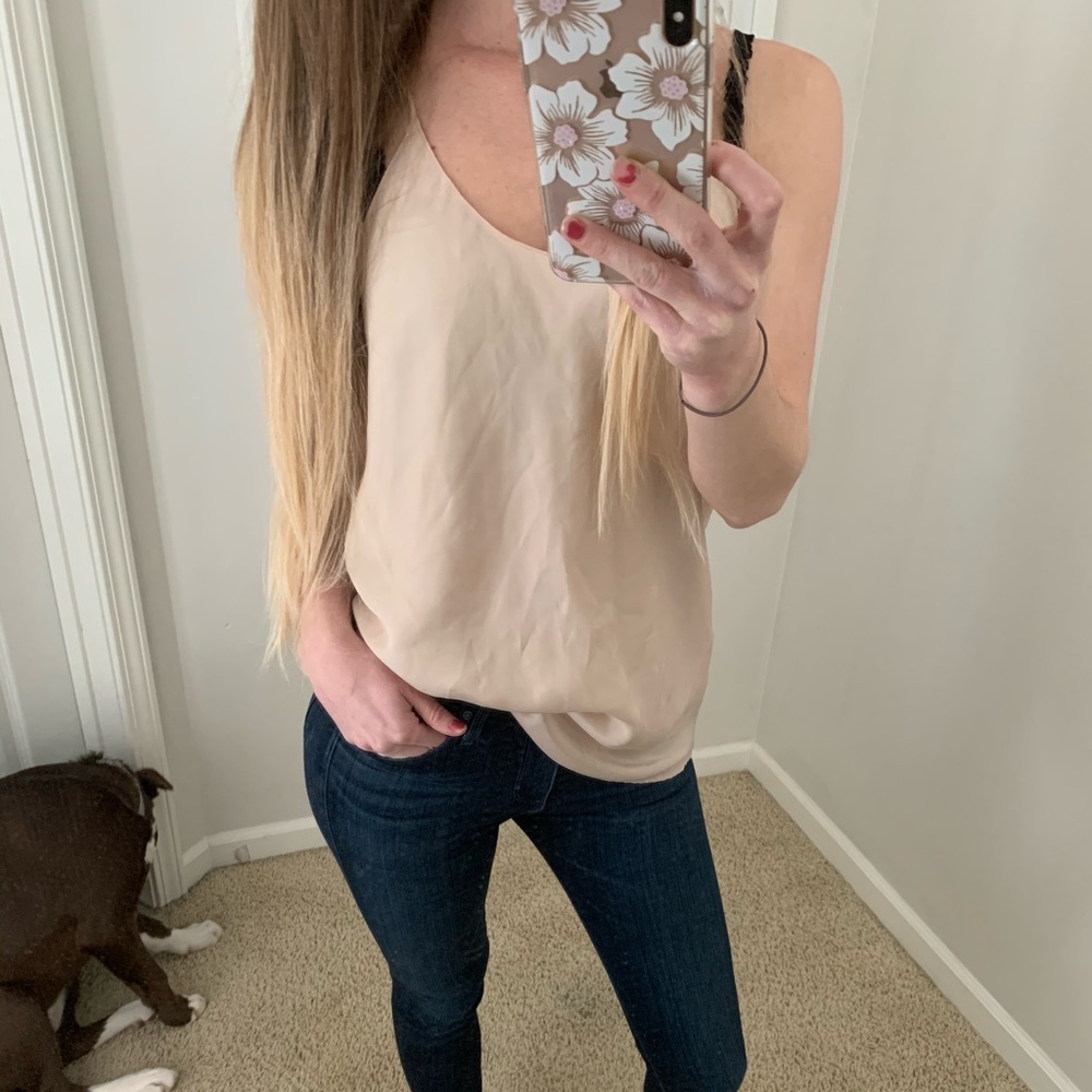 The scandal collection silk top